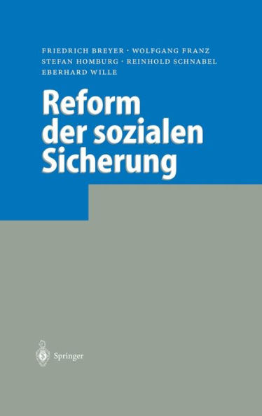 Reform der sozialen Sicherung / Edition 1