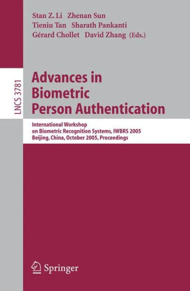 Advances in Biometric Person Authentication: International Workshop on Biometric Recognition Systems, IWBRS 2005, Beijing, China, October 22 - 23, 2005, Proceedings / Edition 1