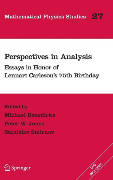 Perspectives in Analysis: Essays in Honor of Lennart Carleson's 75th Birthday / Edition 1
