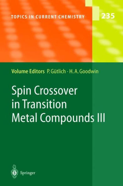 Spin Crossover in Transition Metal Compounds III / Edition 1