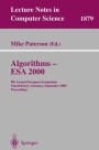 Algorithms - ESA 2000: 8th Annual European Symposium Saarbrï¿½cken, Germany, September 5-8, 2000 Proceedings