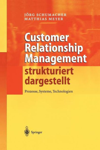 Customer Relationship Management strukturiert dargestellt: Prozesse, Systeme, Technologien / Edition 1