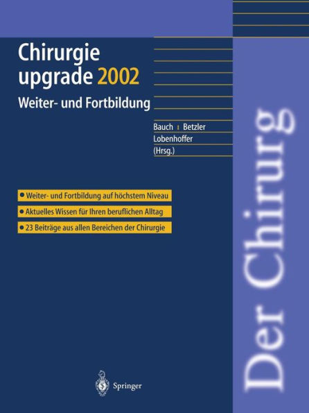 Chirurgie upgrade 2002: Weiter- und Fortbildung