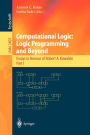 Computational Logic: Logic Programming and Beyond: Essays in Honour of Robert A. Kowalski, Part I