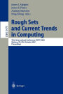 Rough Sets and Current Trends in Computing: Third International Conference, RSCTC 2002, Malvern, PA, USA, October 14-16, 2002. Proceedings