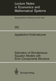 Title: Estimation of Simultaneous Equation Models with Error Components Structure, Author: Jayalakshmi Krishnakumar