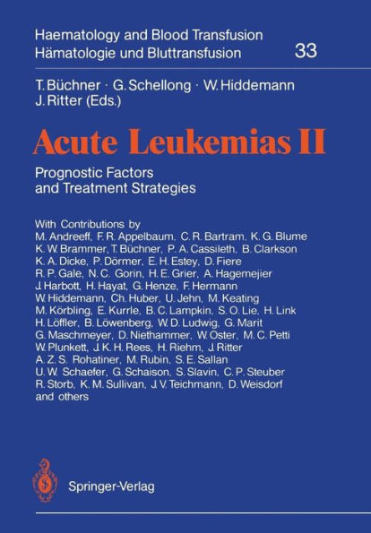 Acute Leukemias II: Prognostic Factors and Treatment Strategies / Edition 1