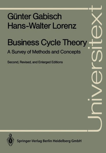 Business Cycle Theory: A Survey of Methods and Concepts