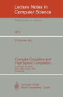 Compiler Compilers and High Speed Compilation: 2nd CCHSC Workshop, Berlin, GDR, October 10-14, 1988. Proceedings