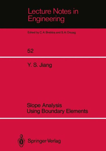 Slope Analysis Using Boundary Elements