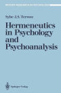 Hermeneutics in Psychology and Psychoanalysis