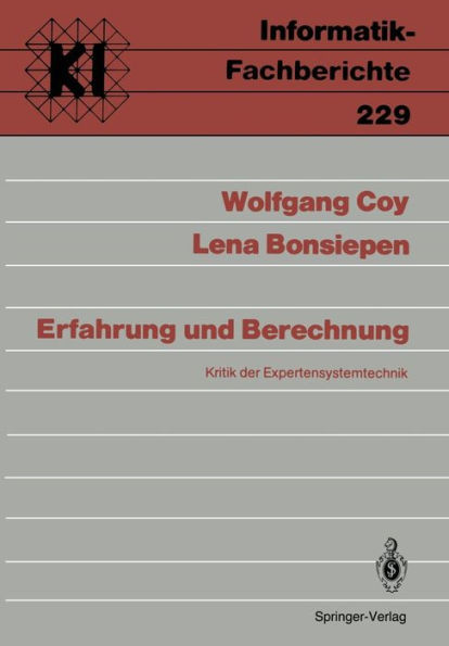 Erfahrung und Berechnung: Kritik der Expertensystemtechnik