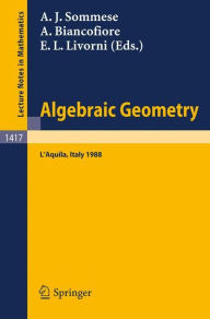 Title: Algebraic Geometry: Proceedings of the International Conference, held in L'Aquila, Italy, May 30 - June 4, 1988 / Edition 1, Author: Andrew J. Sommese