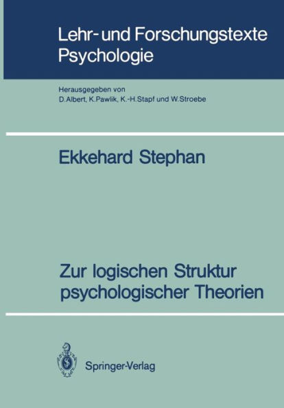 Zur logischen Struktur psychologischer Theorien