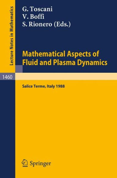 Mathematical Aspects of Fluid and Plasma Dynamics: Proceedings of an International Workshop held in Salice Terme, Italy, 26-30 September 1988 / Edition 1