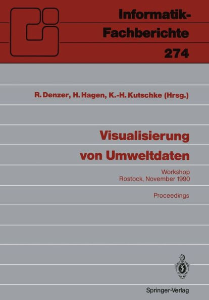 Visualisierung von Umweltdaten: Rostock, 20. November 1990 Proceedings