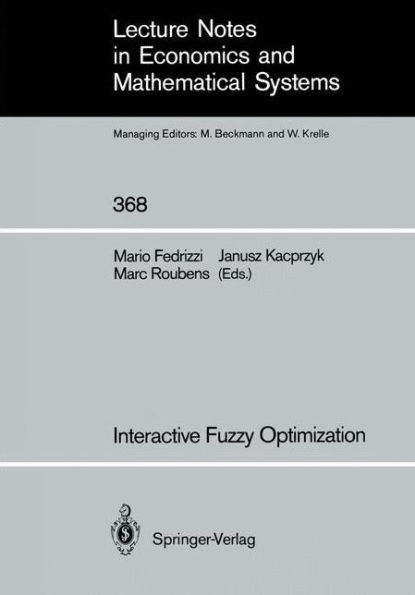Interactive Fuzzy Optimization