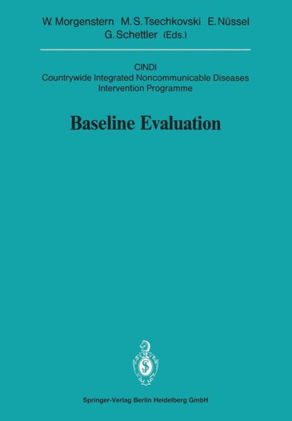 Baseline Evaluation: CINDI Countrywide Integrated Noncommunicable Diseases Intervention Programme