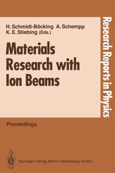 Materials Research with Ion Beams