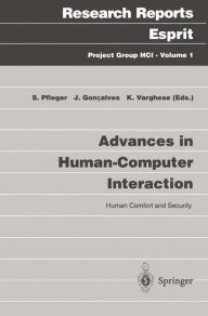 Title: Advances in Human-Computer Interaction: Human Comfort and Security, Author: Silvia Pfleger