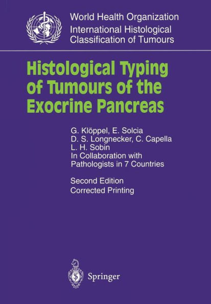 Histological Typing of Tumours of the Exocrine Pancreas / Edition 2