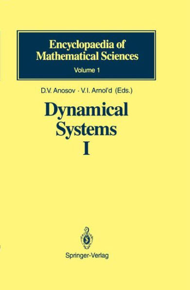 Dynamical Systems I: Ordinary Differential Equations and Smooth Dynamical Systems / Edition 1