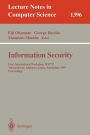 Information Security: First International Workshop, ISW'97, Tatsunokuchi, Ishikawa Japan, September 17-19, 1997, Proceedings / Edition 1