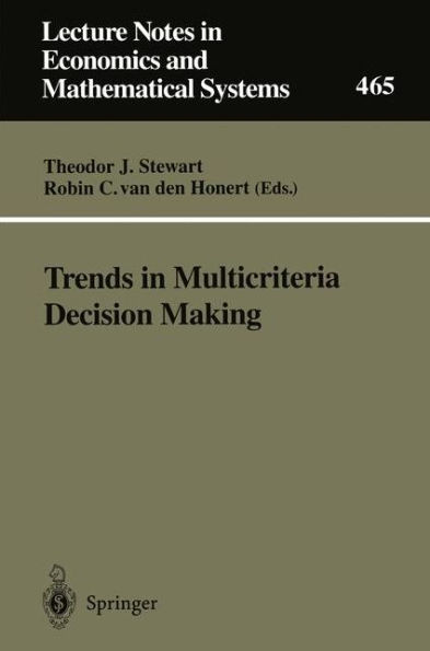 Trends in Multicriteria Decision Making: Proceedings of the 13th International Conference on Multiple Criteria Decision Making, Cape Town, South Africa, January 1997