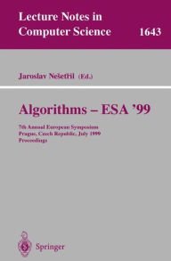 Title: Algorithms - ESA'99: 7th Annual European Symposium, Prague, Czech Republic, July 16-18, 1999 Proceedings, Author: Jaroslav Nesetril