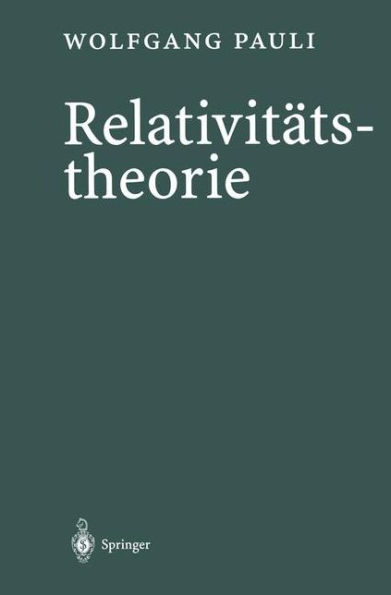 Relativitï¿½tstheorie / Edition 1