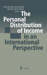 Title: Personal Distribution of Income in an International Perspective, Author: Richard Hauser