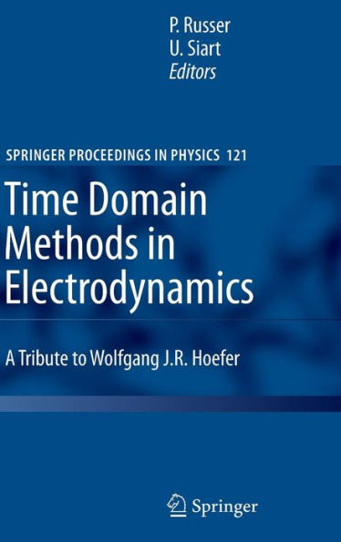 Time Domain Methods in Electrodynamics: A Tribute to Wolfgang J. R. Hoefer / Edition 1
