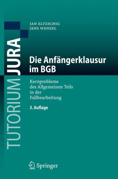 Die Anfängerklausur im BGB: Kernprobleme des Allgemeinen Teils in der Fallbearbeitung