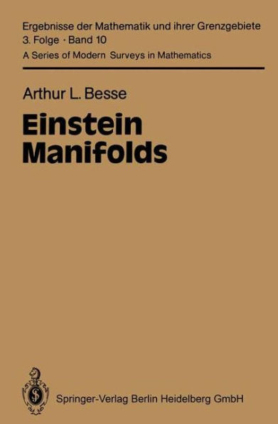 Einstein Manifolds / Edition 1