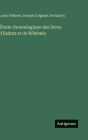 ï¿½tude chronologique des livres d'Esdras et de Nï¿½hï¿½mie