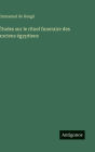 ï¿½tudes sur le rituel funeraire des anciens ï¿½gyptiens