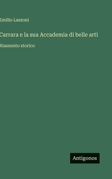 Carrara e la sua Accademia di belle arti: Riassunto storico