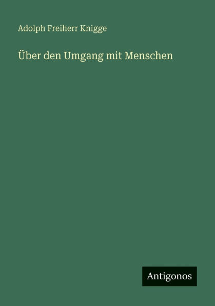 ï¿½ber den Umgang mit Menschen