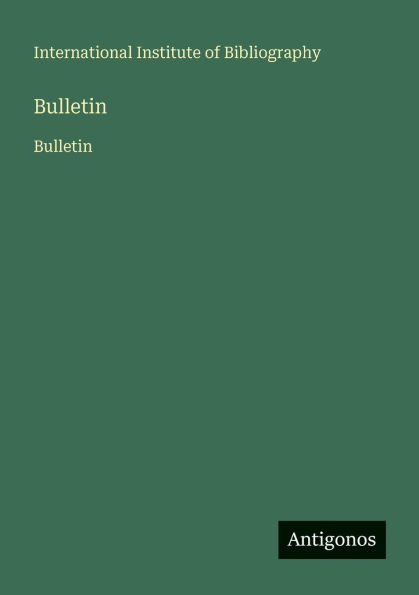 Bulletin: Bulletin