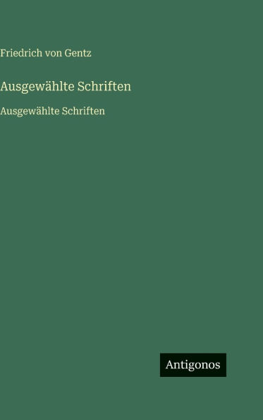 Ausgew�hlte Schriften: Ausgew�hlte Schriften