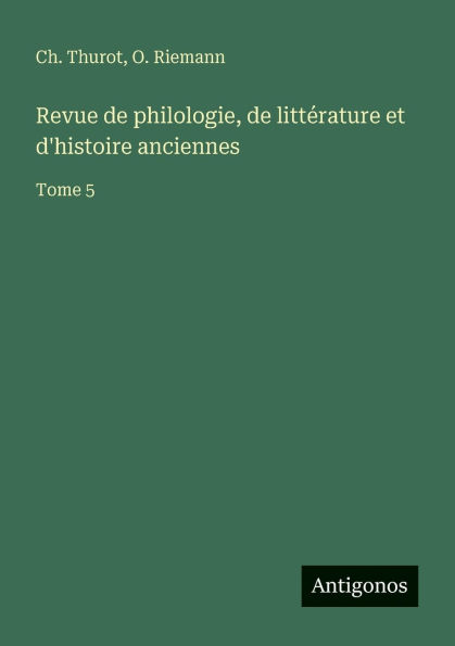 Revue de philologie