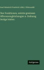 Ã¯Â¿Â½ber Funktionen, welche gewissen Differenzengleichungen n. Ordnung GenÃ¯Â¿Â½ge leisten