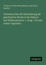 Gedanken ï¿½ber die Nachahmung der griechischen Werke in der Malerei und Bildhauerkunst. 1. Ausg. 1755 mit Oesers Vignetten