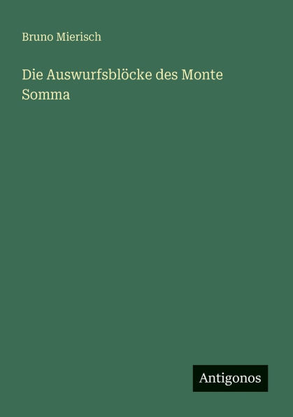 Die Auswurfsbl�cke des Monte Somma