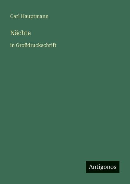 NÃ¯Â¿Â½chte: GroÃ¯Â¿Â½druckschrift