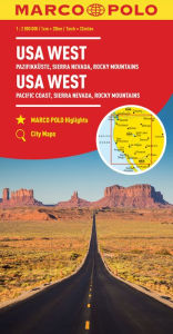 Title: USA West Marco Polo Map: Pacific Coast, Sierra Nevada, Rocky Mountains, Author: Marco Polo