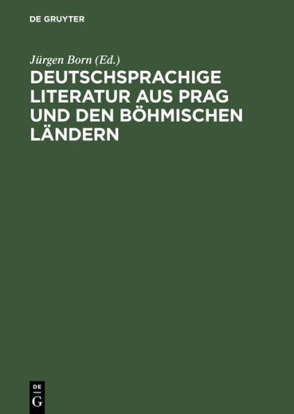 Deutschsprachige Literatur aus Prag und den böhmischen Ländern: 1900 - 1925 ; Chronologische Übersicht und Bibliographie