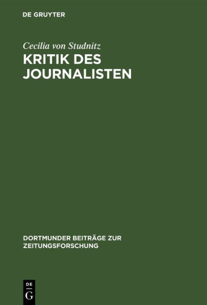 Kritik des Journalisten: Ein Berufsbild in Fiktion und Realität