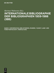 Title: Information, Bibliotheken, Museen / Kunst/ Land- und Forstwirtschaft, Tierhaltung, Author: Ursula Olejniczak