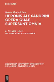 Title: Mechanica et catoprica, Author: Heron Alexandrinus